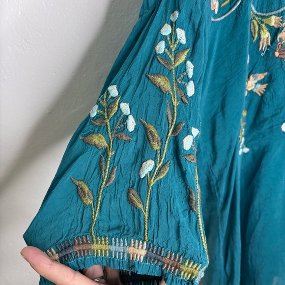 Johnny Was Millicent Floral Embroidered Tunic Blouse Size 2X - Picture 9 of 14